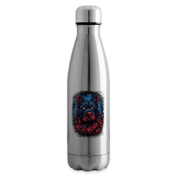 birthday present chihuahua happy mammal dog love - Isolierflasche - Lightsilver - Rechts