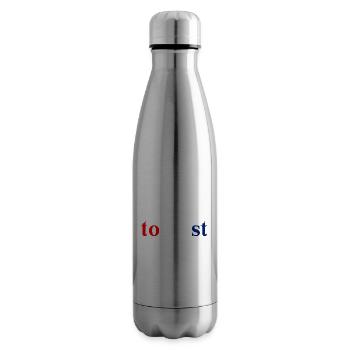 Croatian tourist gift idea Croatia - Insulated Water Bottle - silver - Right