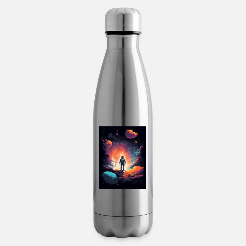 Astronaute de sortie dans l’espace - Bouteille isotherme - argent clair