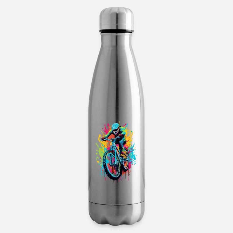 Downhill Mountainbiking - Isolierflasche - Lightsilver