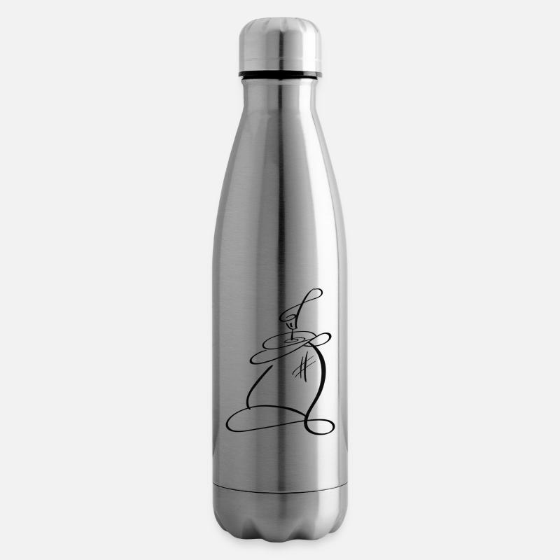 Sprühdose_black - Isolierflasche - Lightsilver