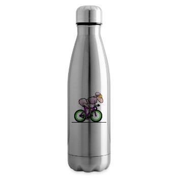 Triathlon Triathlète Moutons - Bouteille isotherme - argent clair - Droite