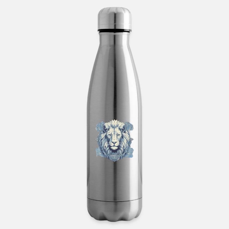 Löwe - Isolierflasche - Lightsilver