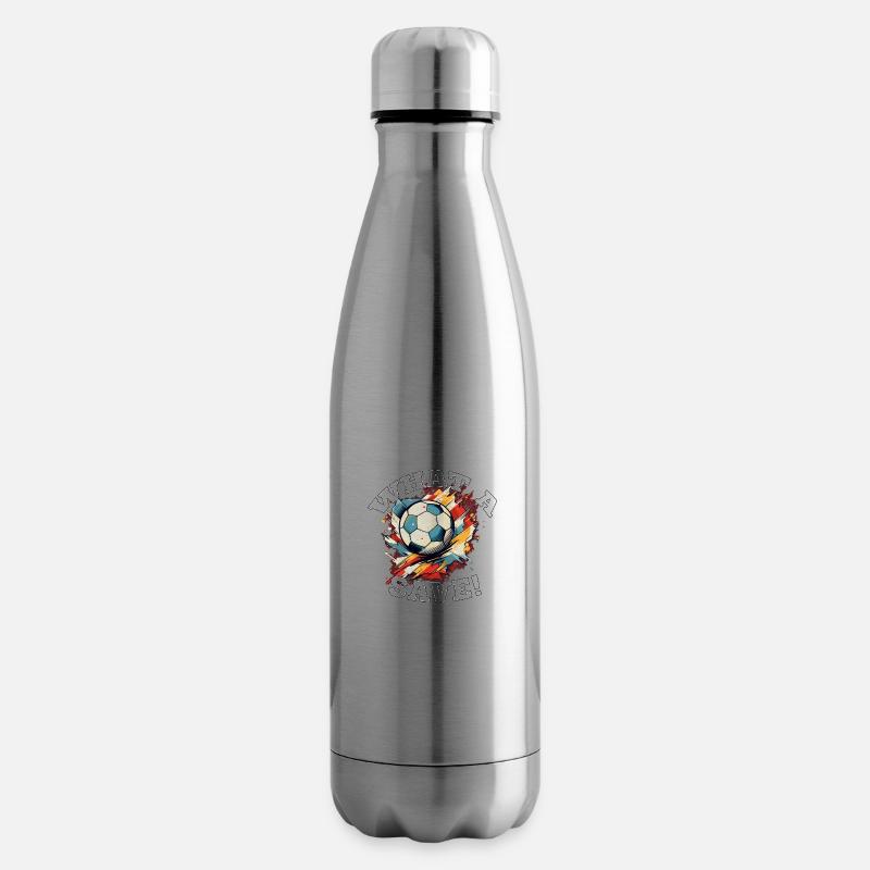 Fußball ball - What a Save! - Isolierflasche - Lightsilver