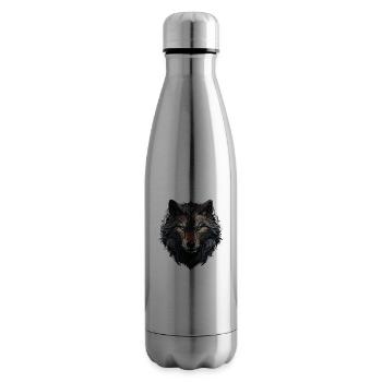 Wolf - Illustration - Isolierflasche - Lightsilver - Rechts