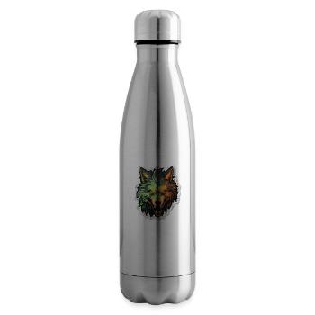 Wolf - Illustration - Isolierflasche - Lightsilver - Rechts