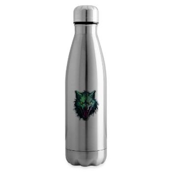 Wolf - Illustration - Isolierflasche - Lightsilver - Rechts