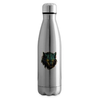 Wolf - Illustration - Isolierflasche - Lightsilver - Rechts