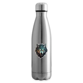Wolf - Illustration - Isolierflasche - Lightsilver - Rechts