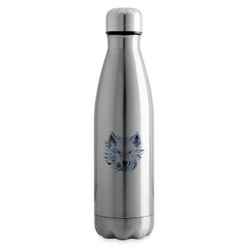 Wolf - Illustration - Isolierflasche - Lightsilver - Rechts