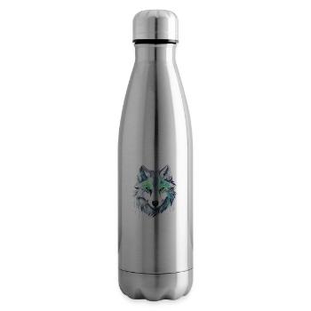 Wolf - Illustration - Isolierflasche - Lightsilver - Rechts