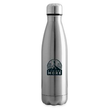 Explore more - Wanderer - Insulated Water Bottle - silver - Right