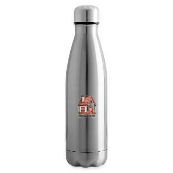 Home Sweet Home - House Illustration - Insulated Water Bottle - silver - Right