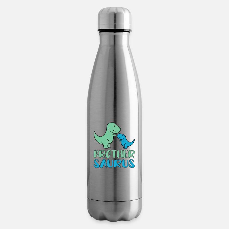 Brother saurus - Insulated Water Bottle - silver