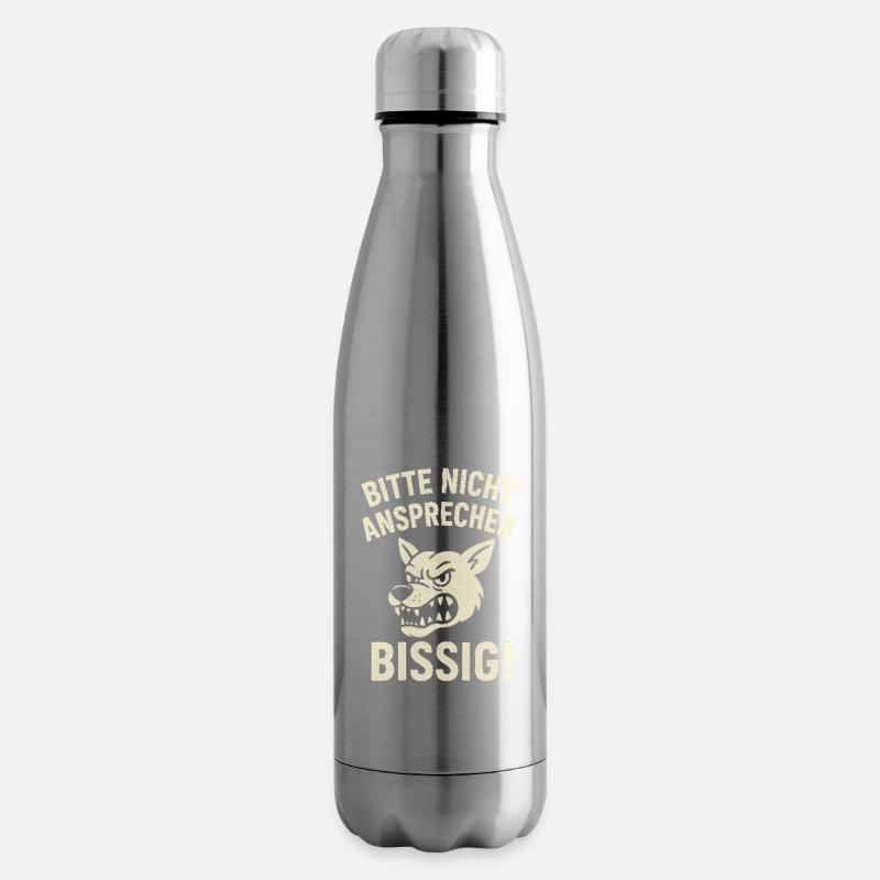 S’il vous plaît, ne leur parlez pas - Bouteille isotherme - argent clair