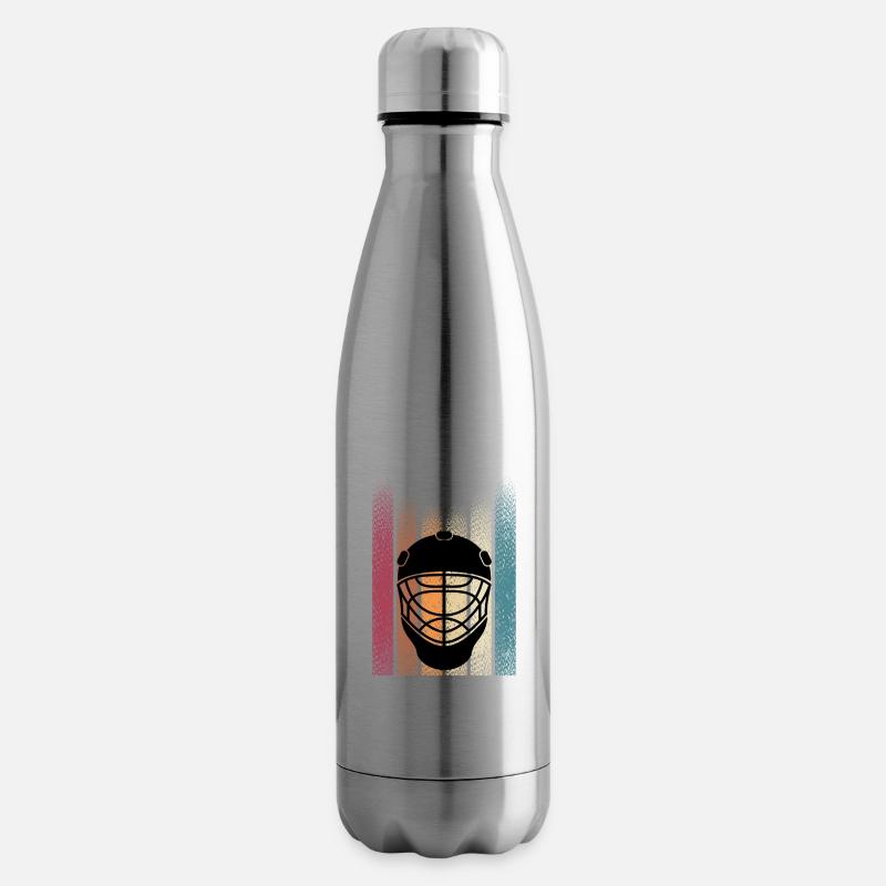 Retro Eishockey - Isolierflasche - Lightsilver