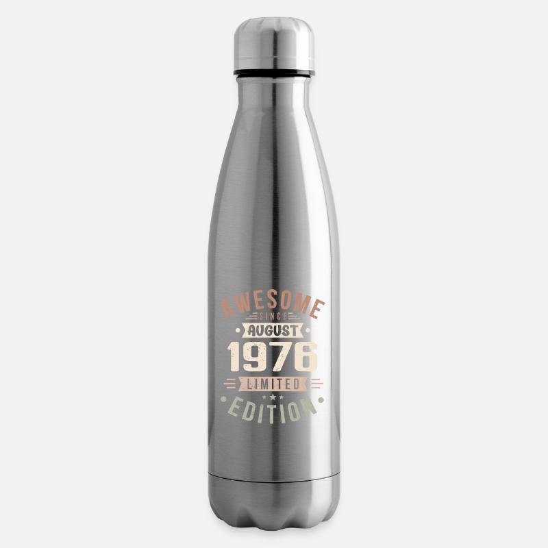 August 1976 Geburtstag im August 1976 Vintage 1976 - Isolierflasche - Lightsilver