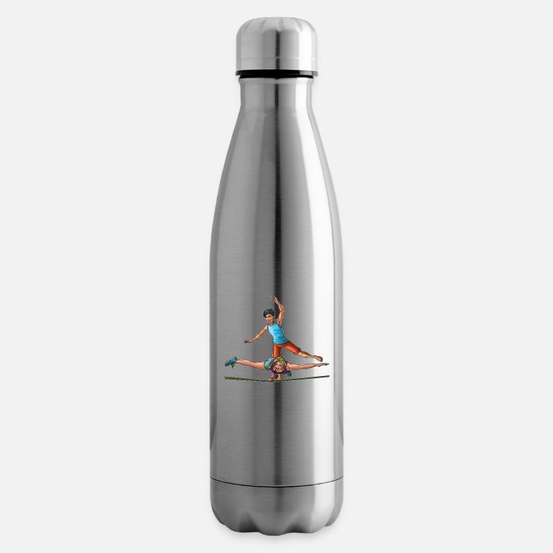 Slackliners - slackline lovers - Insulated Water Bottle - silver