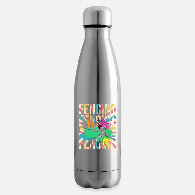Fechten - Fechter - Isolierflasche - Lightsilver