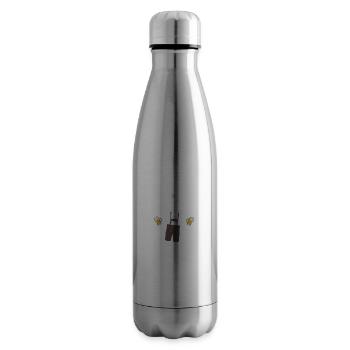 Trachtenshirt Herren Lederhosen - Isolierflasche - Lightsilver - Rechts