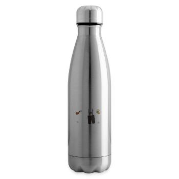 Trachtenshirt Herren Lederhosen - Isolierflasche - Lightsilver - Rechts