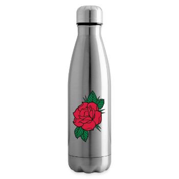 Rose - Dreifarbig - Isolierflasche - Lightsilver - Rechts