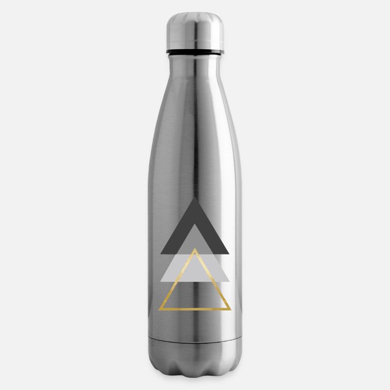 Dreiecke - Isolierflasche - Lightsilver