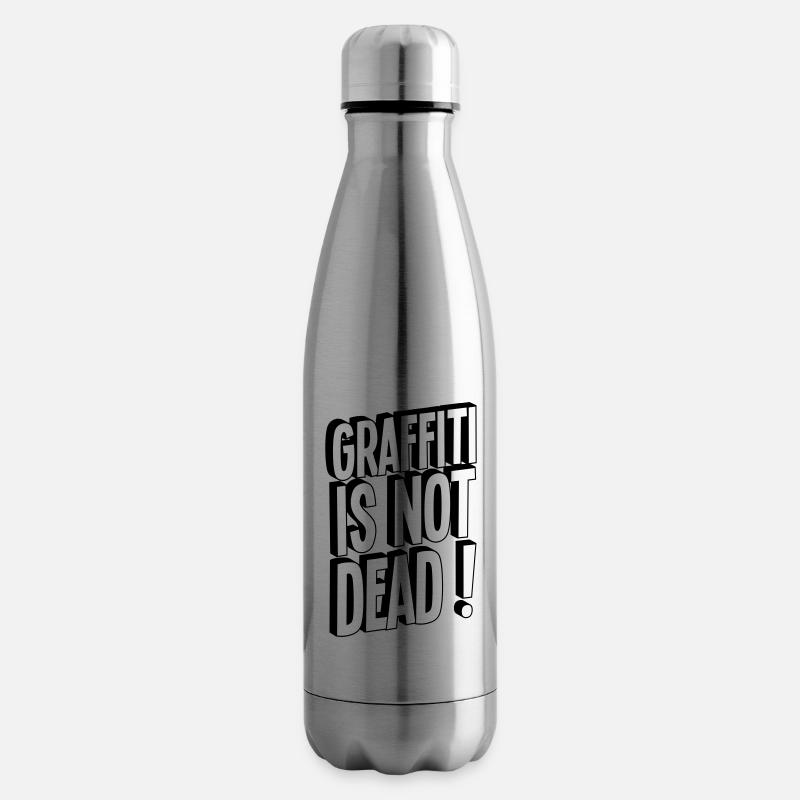 GRAFFITI IS NOT DEAD TYPE - Insulated Water Bottle - silver