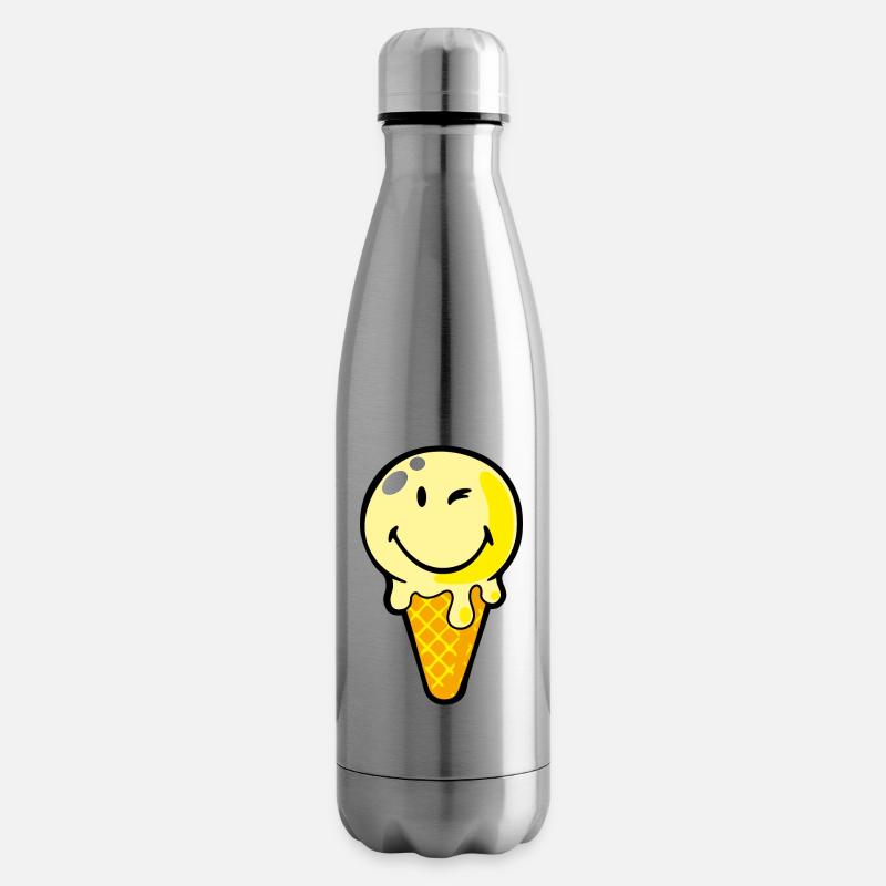 Smiley Ice Cream - Isolierflasche - Lightsilver