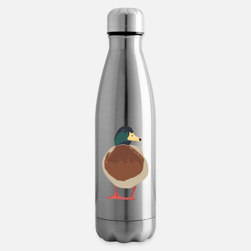 Ente Illustration - Isolierflasche - Lightsilver