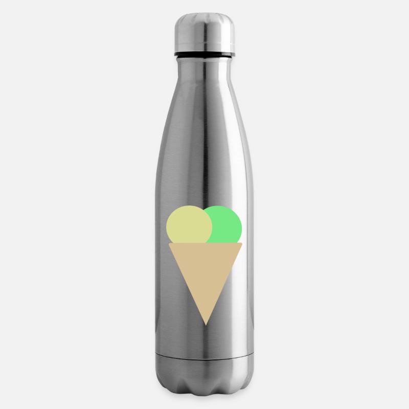 Eis in der Waffel - Isolierflasche - Lightsilver