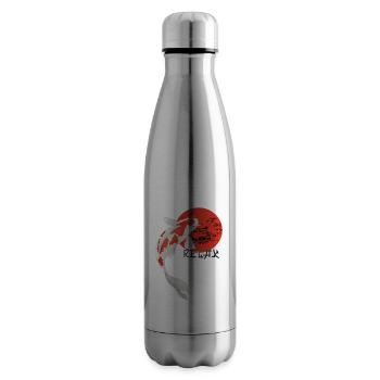 Détendez-vous Koi Carp Japan Garden Pond Showa - Bouteille isotherme - argent clair - Droite