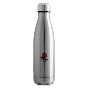 Square Dance Music Caller Folk Dance Dancer Usa - Insulated Water Bottle - silver - Right