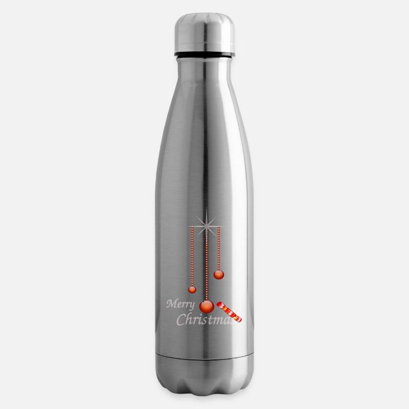 Weihnachtskugeln mit Bonbon - Isolierflasche - Lightsilver