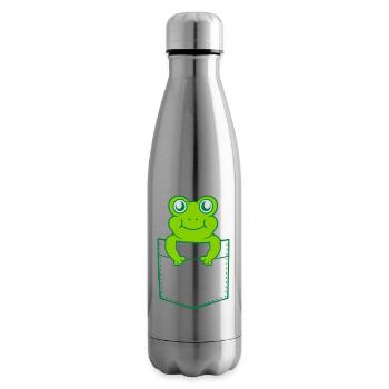 Unterwegs Hemdtasche Frosch Comic - Isolierflasche - Lightsilver - Rechts