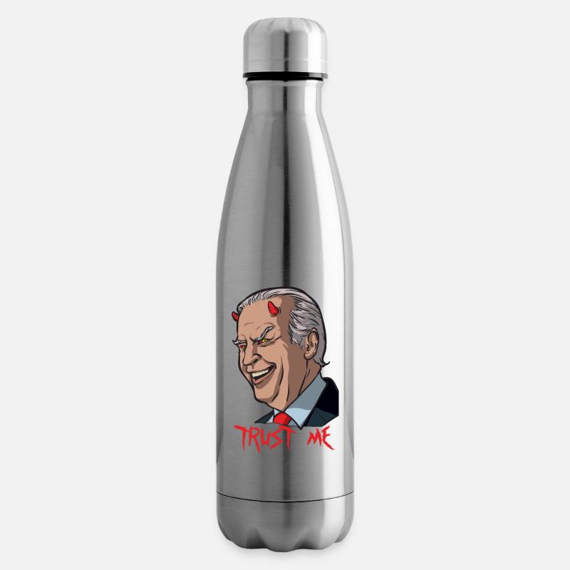 Evil Biden - Isolierflasche - Lightsilver