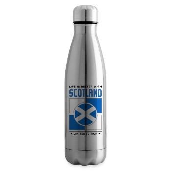 Écosse - Bouteille isotherme - argent clair - Droite