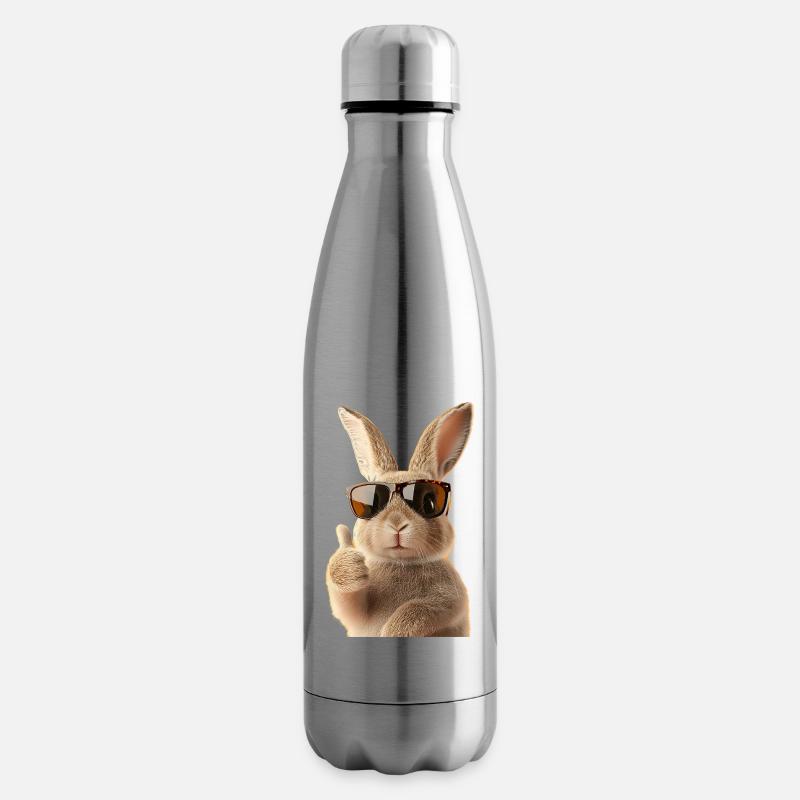 Lapin de Pâques mignon - Bouteille isotherme - argent clair