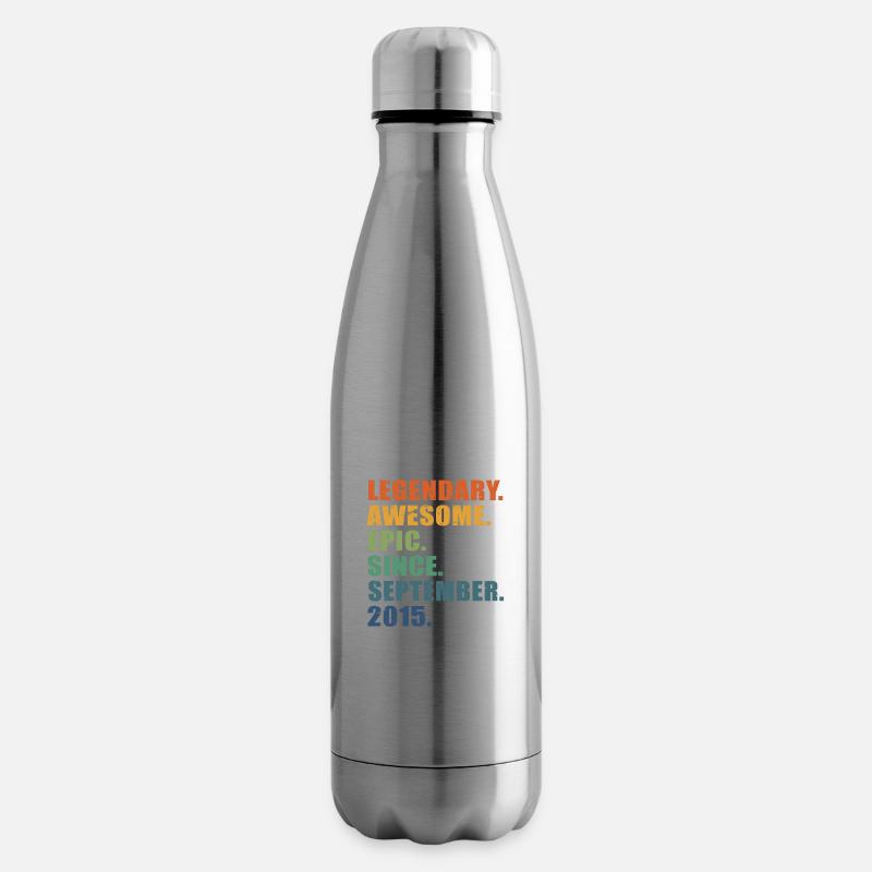 8. Geburtstag, September 2015, 8-jähriges Jubiläum - Isolierflasche - Lightsilver