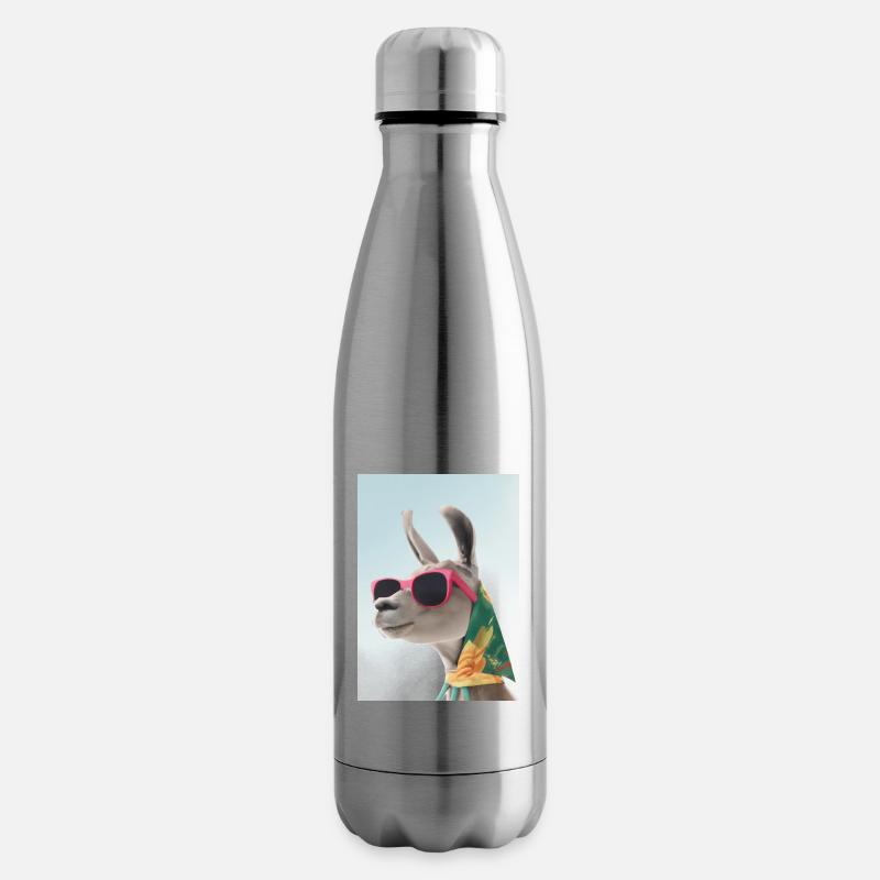Ferienmode Lama - Isolierflasche - Lightsilver