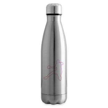 Joueur de handball Joueur de handball Handball masculin - Bouteille isotherme - argent clair - Droite