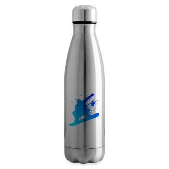 Snowboarders hommes snowboard snowboard femmes - Bouteille isotherme - argent clair - Droite