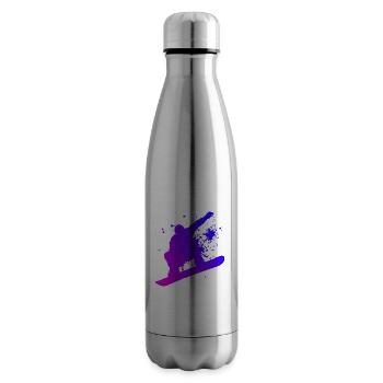 Wintersport Snowboard Snowboarder Herren Snowboard - Isolierflasche - Lightsilver - Rechts