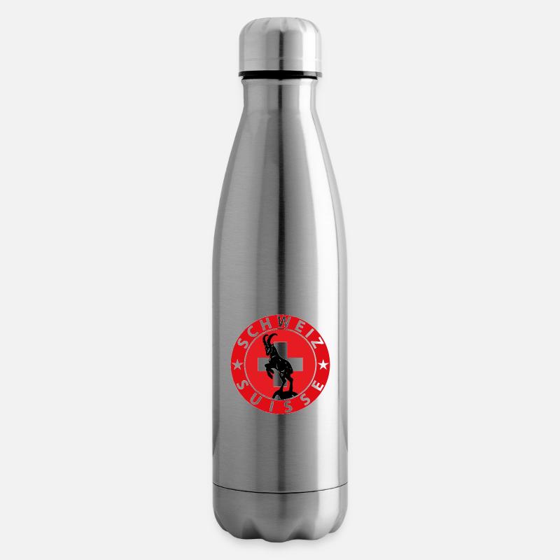 Schweiz - Isolierflasche - Lightsilver