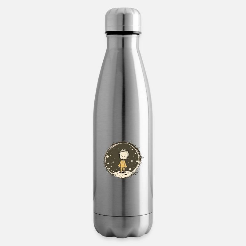 Junger Prinz auf dem Mond Sternenhimmel - Isolierflasche - Lightsilver