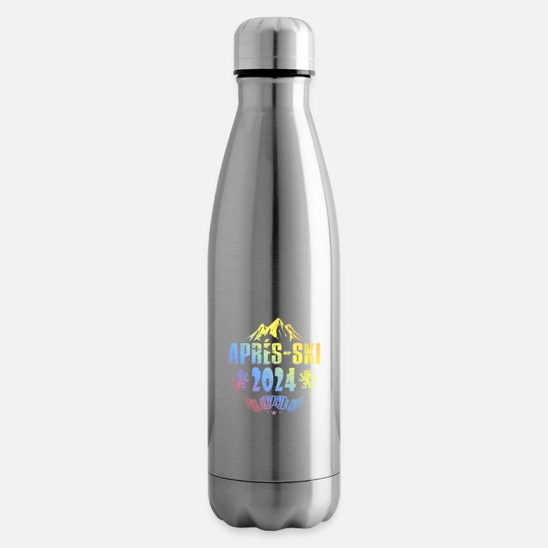 Apres Ski 2024 Spruch Bunt - Isolierflasche - Lightsilver