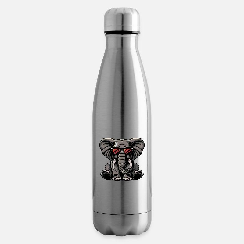 Elefant Cool Tier - Isolierflasche - Lightsilver