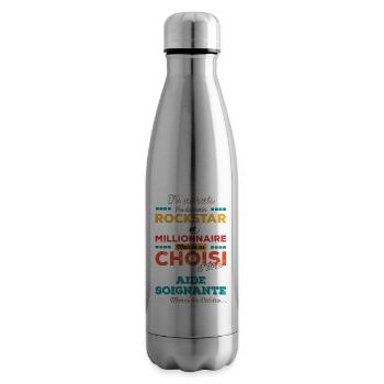 Aide Soignante - Bouteille isotherme - argent clair - Droite