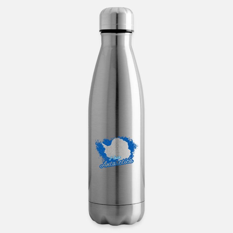 Ich liebe die Antarktis - Isolierflasche - Lightsilver