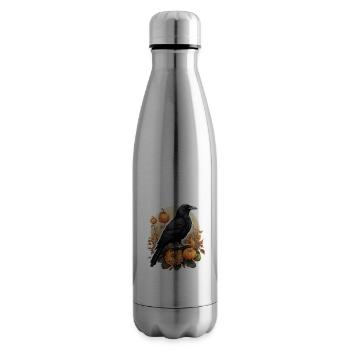 Halloween Krähe Kürbisgewächs - Isolierflasche - Lightsilver - Rechts